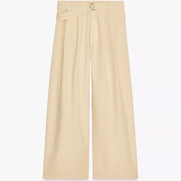 ZARA PLEATED BELTED PANTS - Picture 2 of 7
